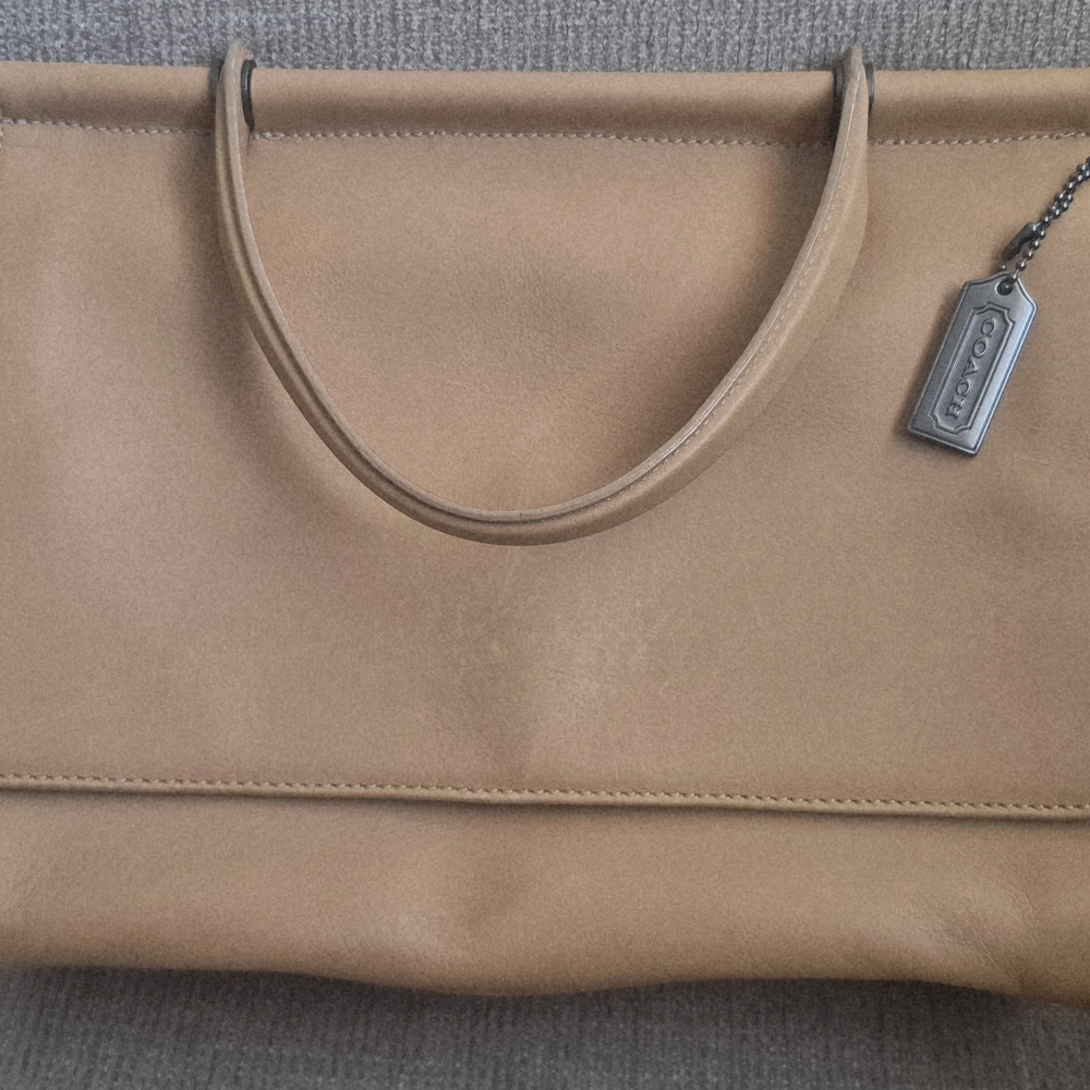 Coach Tan Leather Tote Bag